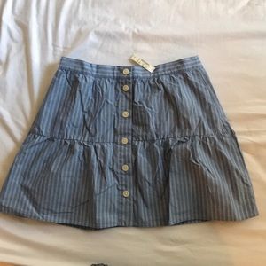 Madewell light blue mini skirt